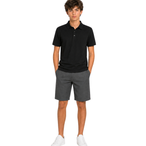 Black Short Sleeve Polo T-shirt