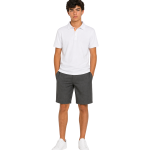 White Short Sleeve Polo T-shirt