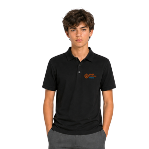 Black Short Sleeve Polo T-shirt